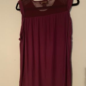 Burgundy blouse